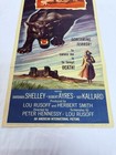 1957 Cat Girl Original 14x36    Insert Movie Poster Barbara Shelley Cult Horror