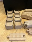 76 Piece Lot Wooden Train Track Mix Lot Compatible With Thomas   Friends  Brio