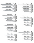 290pc Long Cotter Pin Assortment Set Small