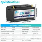 12v 140ah Bluetooth Lithium Lifepo4 Battery 1792wh    Charger For Trolling Motor