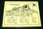 Vintage Scotland Gleneagles Hotel Golf Courses Map Plaque