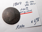 Scarce 1809 Large Cent King Of The Classic Heads 100  Original Chocolate Brown    