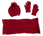 Uratot Knit Set Beanie Hat Scarf Gloves Winter Warm Casual Clothing Outerwear