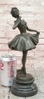 Signed Degas Graceful Dancer Ballerina Solid Bronze Sculpture Statue Decor Sale