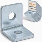 10 Pack 2-hole L Bracket 90 Degree Strut Channel Fitting Galvanized Steel 1-5 8
