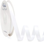 White Satin Ribbon Double Faced Satin 1 2 Inch X Continuous 50 Yards-white Ri   