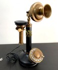 Antique Rotary Dial Candlestick Telephone Vintage Working Landline Retro Phone