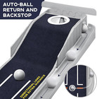 Mini Golf Putting Mat - Indoor outdoor With Ball Return Alignment Guide   Durabl