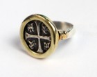 Colonial Pirate Atocha Spain Ship Wreck Coin  925 Solid Sterling Silver Ring  7