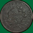 1802 No Stems Draped Bust Large Cent Very Fine Vf Coin  46453