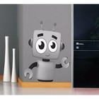 Full Color Funny Robot Full Color Decal  Full Color Sticker  Colored Funny