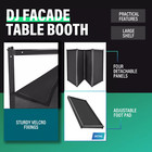 Black white Dj Foldable Facade Portable Event Booth Panels W carry Bag 4-panel