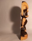 11  Vitiligo Hawaiian Tiki God Statue Vtg Wood Carving Figurine Tattoo Pacific