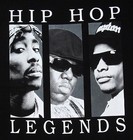 Hip Hop Legends T-shirt 2pac Tupac Biggie Eazye Adult Mens S-2xl Black New 