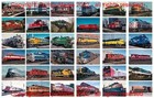 Set Lot 72 Vintage Us Railcards Train Steam Diesel Locomotive Postcards Rare Nib
