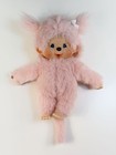 1974 Monchhichi Girl Monkey Plush Doll Pink Sekiguchi Europe