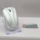 Microsoft Wireless Notebook Laser Mouse 6000 Model 1054 Silver Usb Receiver