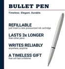 Fisher Space Pen Bullet 400cl Chrome W  Clip Pressurized Made Usa