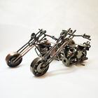 Retro Collectible Metal Motorcycle Sculpture Handmade Motorbike Model Iron Art