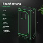 Vivosun Indoor Grow Tent 3 x2  Non Toxic Mylar Room Reflective 36 x20 x63 