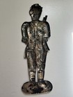 Minuteman Antique Hand Tooled Tin Repousse Figure 10 Inches