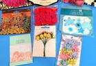 Retired Rare Assorted Beautiful 11ct  Flowers Lot Scrapbook Embellishments  8b