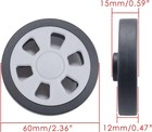 Suitcase Wheels Replacement 360 Spinner 60mm X 12mm Kits Luggage Travel Wheel   