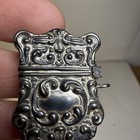 Vintage Victorian Sterling Silver Stamp Holder Safe 1900 s