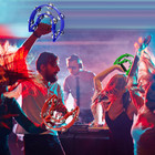 4 Pack Double Row Tambourine Adults 9  Half Moon Tambourines Bulk Church Metal