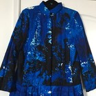 Vintage Abstract Print Down Coat Size 8 
