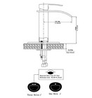 Bathroom Faucet Vanity Chrome Waterfall Single Handle hole Basin Sink Mixer Tap