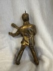 Golden Elvis Christmas Ornament 
