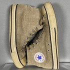 Vintage Converse Chuck Taylor Shoes Mens 8 5 Beige Made In Usa Hemp High Tops