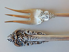 Wallace Grande Baroque Sterling Silver Set Of 2 Cocktail seafood Forks 5 3 8 