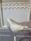 Vintage Bird Iron Towel Holder Bathroom Or Kitchen Farm Decor Victorian White