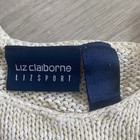      Liz Claiborne   Rare Vintage Y2k Striped Crochet Sweater Top - L