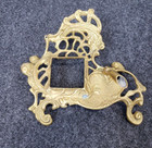 Vintage Brass Metal Ink Well Art Nouveau Ornate Desk Fountain Pen Holder