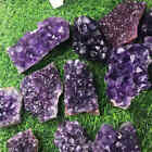 Natural Quartz Crystal Cluster Amethyst Geode Druzy Rough Stone Specimen Healing