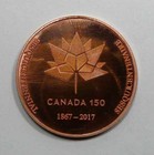 Victoria Numismatic Society 150th Of Canada Large Copper Medal Small Mintage