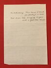 Vincent Price Original Poem Purch  From Vincent Price Estate 25l