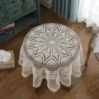 Cotton Crochet Tablecloth Handmade Chic Vintage Crocheted Lace Table Covers