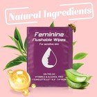 200pk Individually Wrapped Flushable Feminine Wipes - Travel Size Unscented