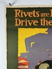 Rivets Shipping Board World War I Bond Poster  fine   1917 25x38 1 4    Ww1 60f