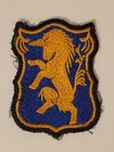 Vintage Us Army 6th Cavalry Regiment Cloth Patch Blue W  Gold   Black Border