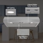Broan-nutone 24  Under Cabinet Range Hood  Energy Star  350 Max Blower Cfm