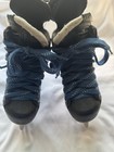 Reebok Ribcore Youth Hockey Skates Sb Pro Size 13 Us Black  Blue white Laces