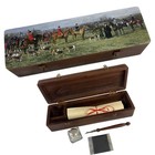 Equestrian Fox Hunt Writing Box With Accessories