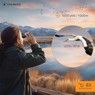 Binoculars For Adults  Small Mini Travel Essentials - Compact 8x21 Black