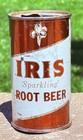  tough  Indoor Found Iris Sparkling Root Beer Flat Top Soda Can--pre-zip Code
