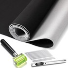 Suede Headliner Fabric 92 X 60   With 1 9  Foam Backing 60 X 92 Inches Black